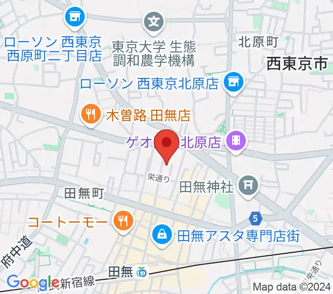 DCAKミュージックスクールの地図