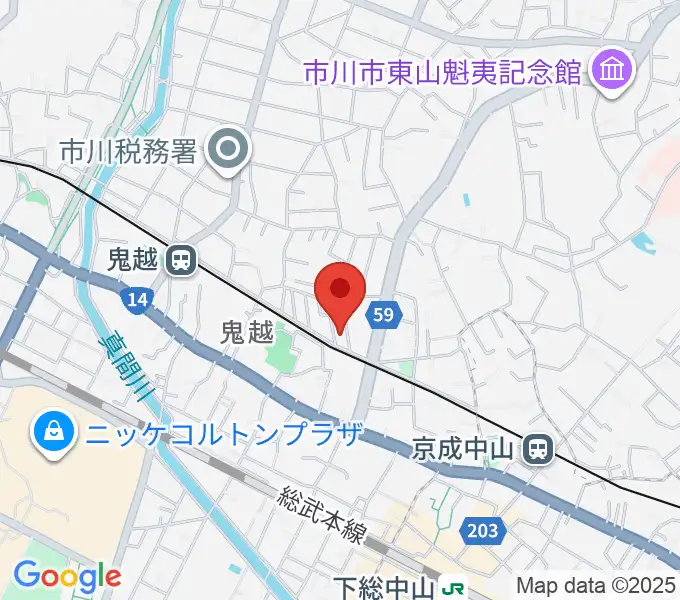 ベル音楽教室の地図