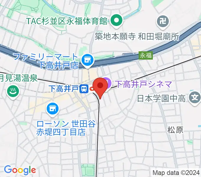 ミュージックスクール ムジカーサの地図