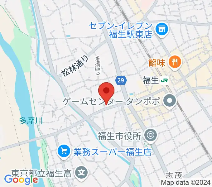 ギター工房アナグマの地図