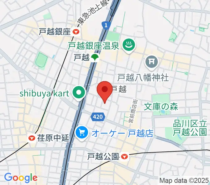 スズキ・メソード トゥインクル音楽院の地図
