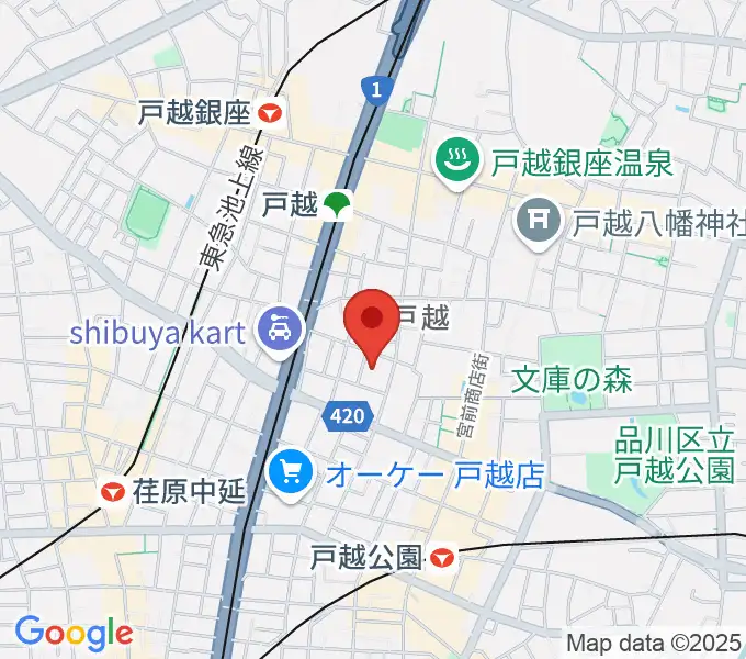 スズキ・メソード トゥインクル音楽院の地図