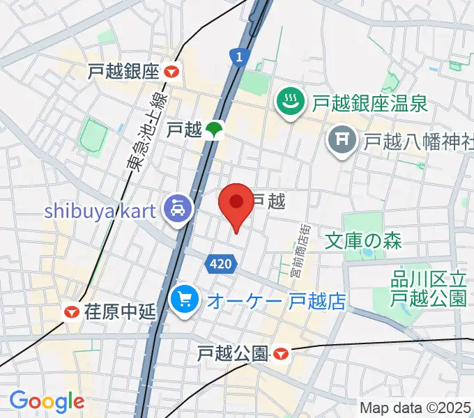 スズキ・メソード トゥインクル音楽院の地図