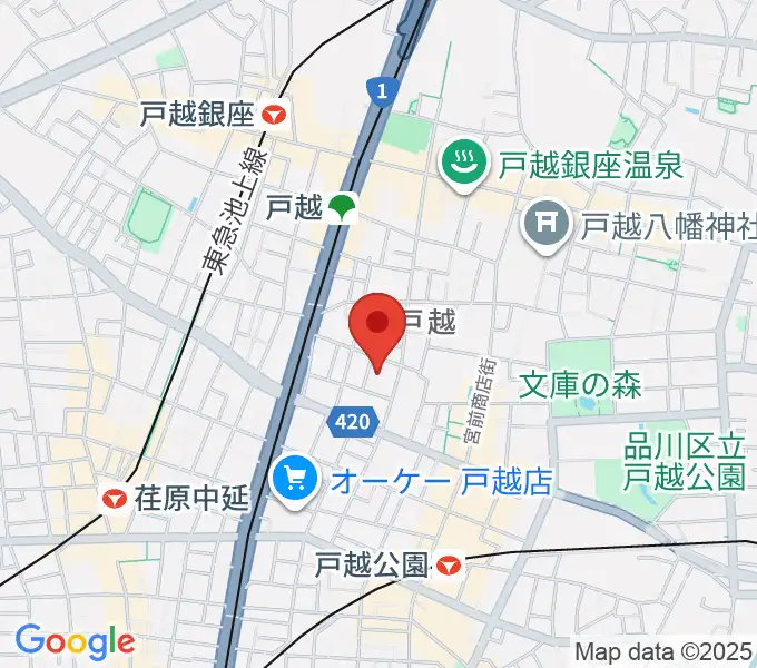 スズキ・メソード トゥインクル音楽院の地図