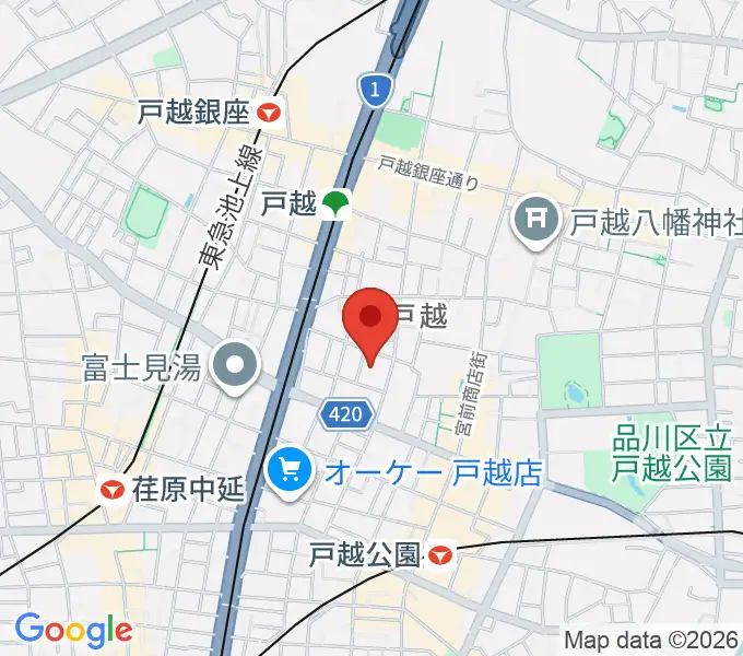 スズキ・メソード トゥインクル音楽院の地図