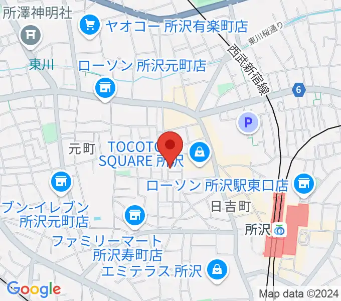 トコハナ音楽教室の地図