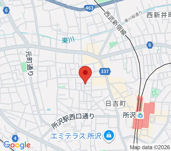 トコハナ音楽教室の地図