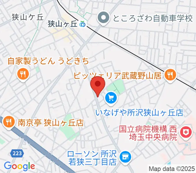 大久保ヴァイオリン工房の地図