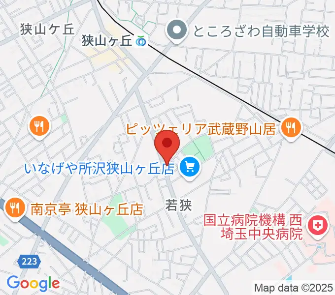 大久保ヴァイオリン工房の地図
