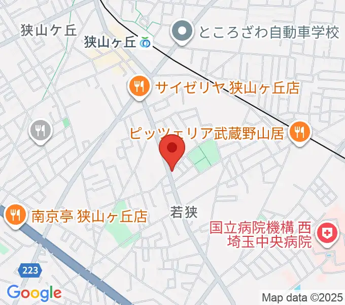 大久保ヴァイオリン工房の地図