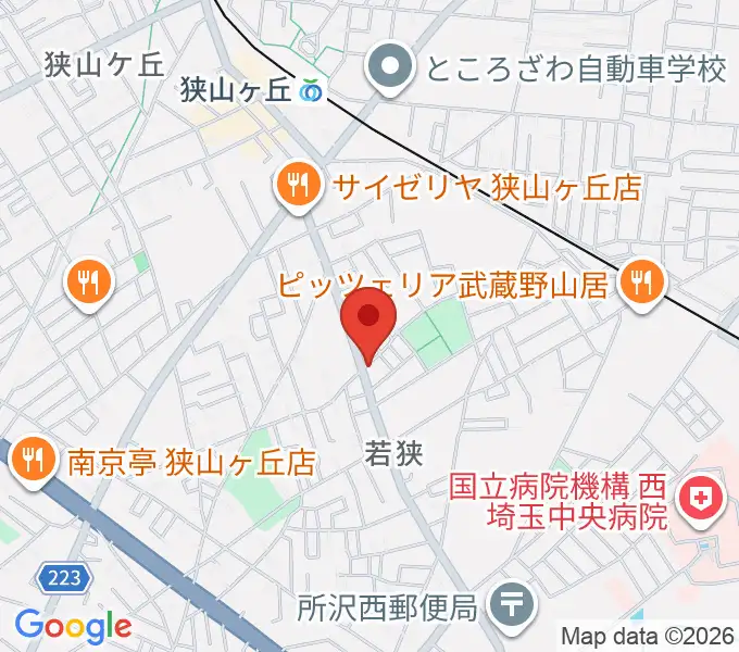 大久保ヴァイオリン工房の地図