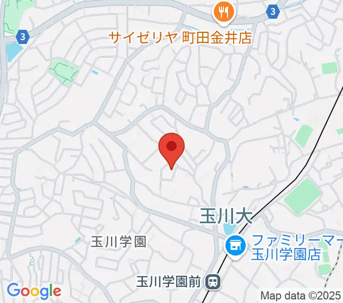 茶位ギター工房の地図