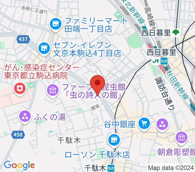 大澤久チェロ教室の地図