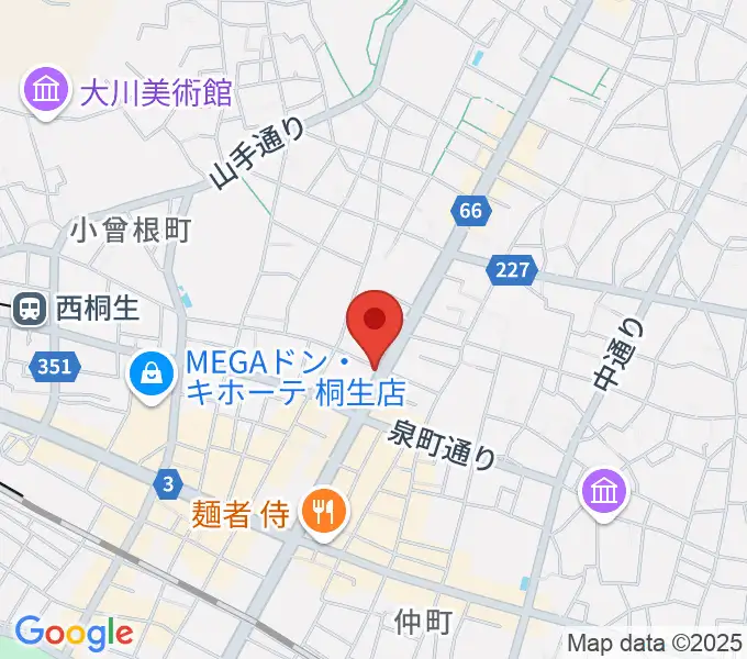 伊藤丈晃ヴァイオリン工房の地図