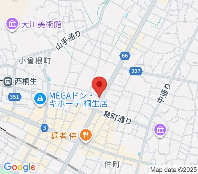 伊藤丈晃ヴァイオリン工房の地図