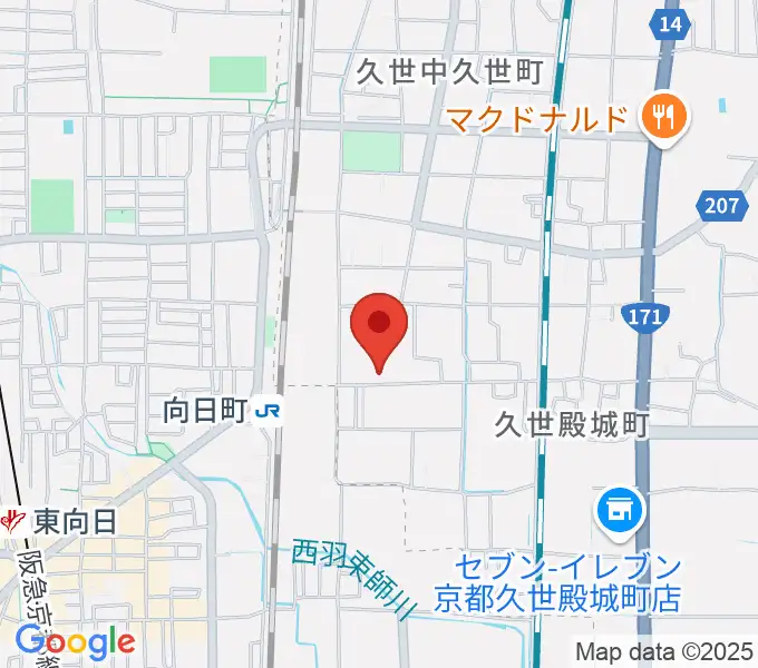 占部弦楽器製作所の地図
