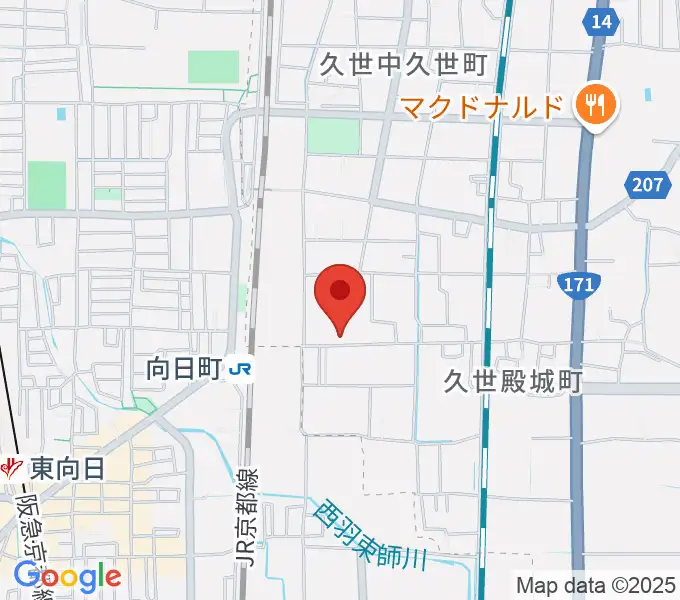 占部弦楽器製作所の地図