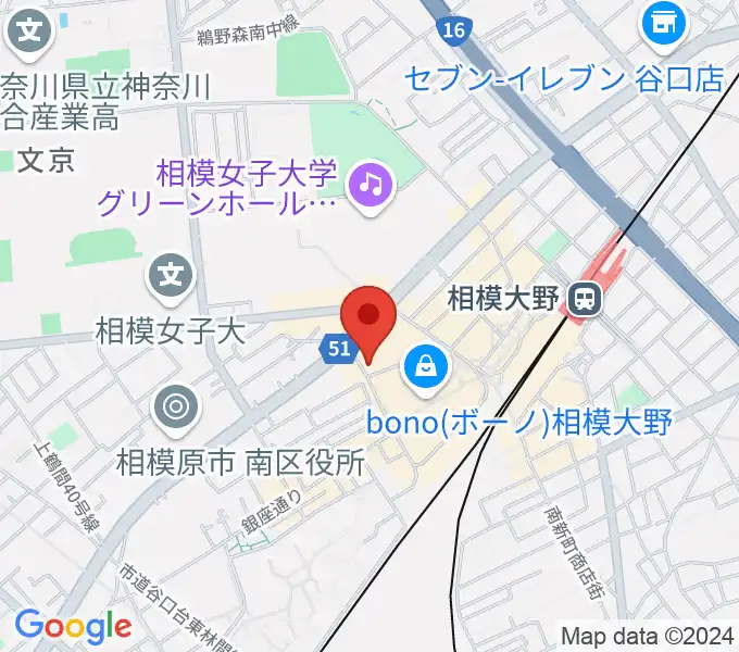 弦楽器タニカワの地図