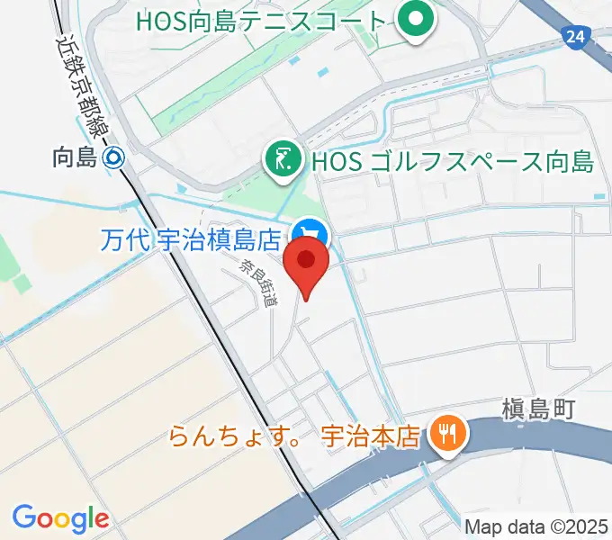 ヒガシ絃楽器製作所 オリエンテの地図