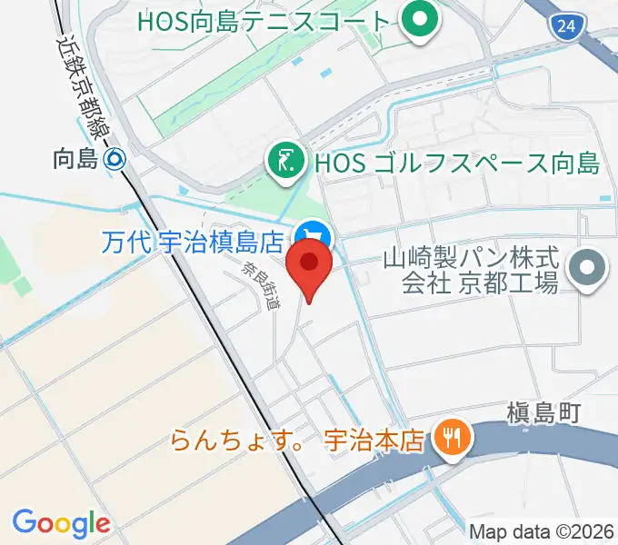 ヒガシ絃楽器製作所 オリエンテの地図