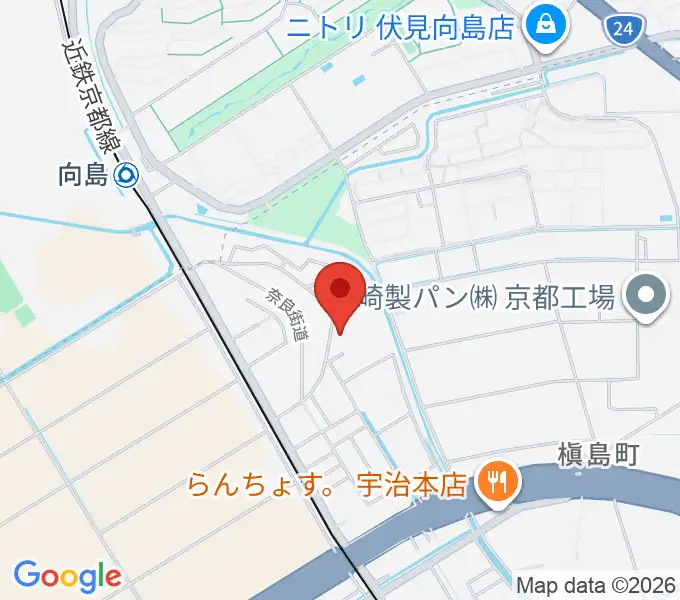 ヒガシ絃楽器製作所 オリエンテの地図