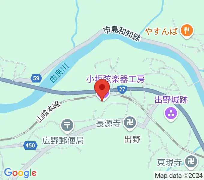 小坂弦楽器工房の地図