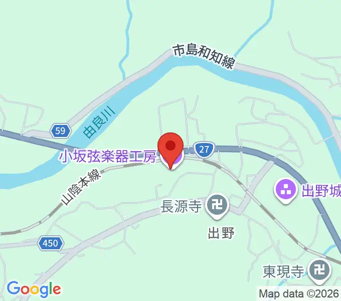 小坂弦楽器工房の地図