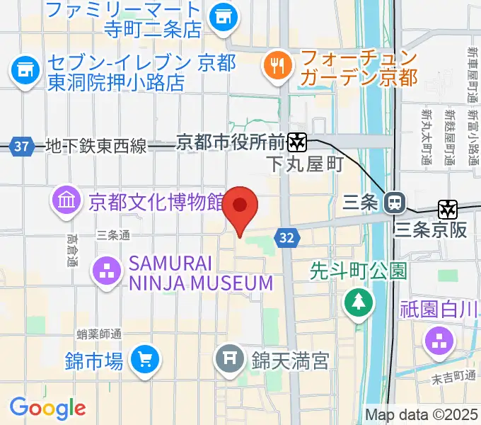 JEUGIA三条本店の地図