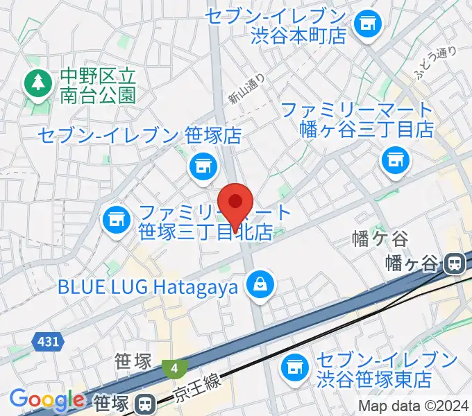 スタジオミュージアム笹塚店の地図