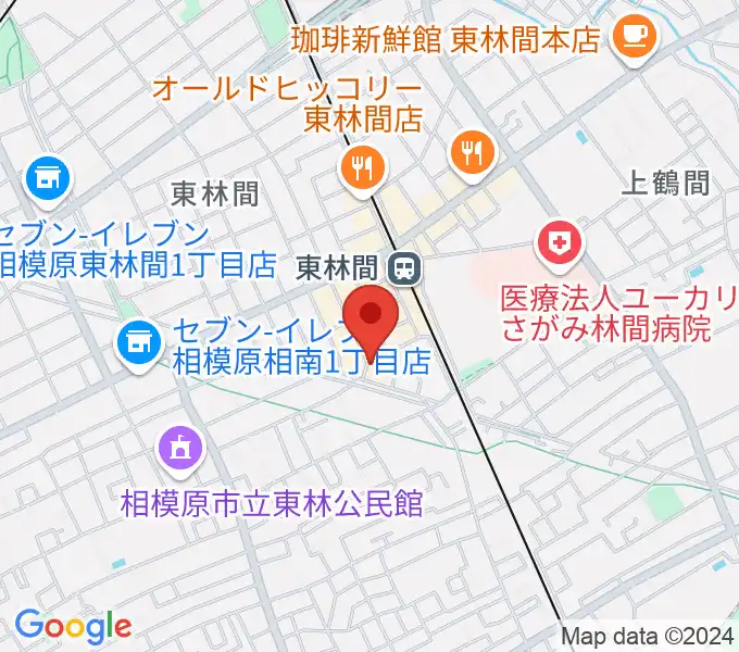 ギター・ベースの修理工房 3Bの地図