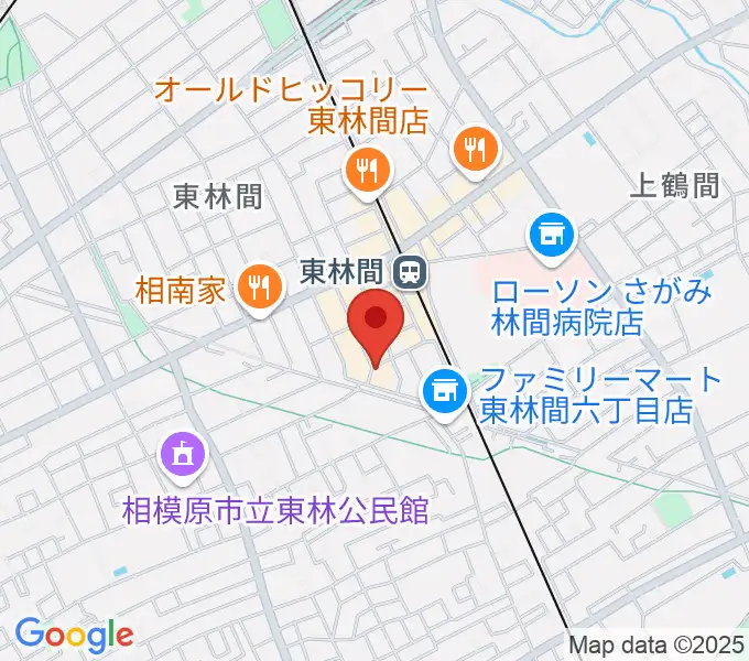 ギター・ベースの修理工房 3Bの地図