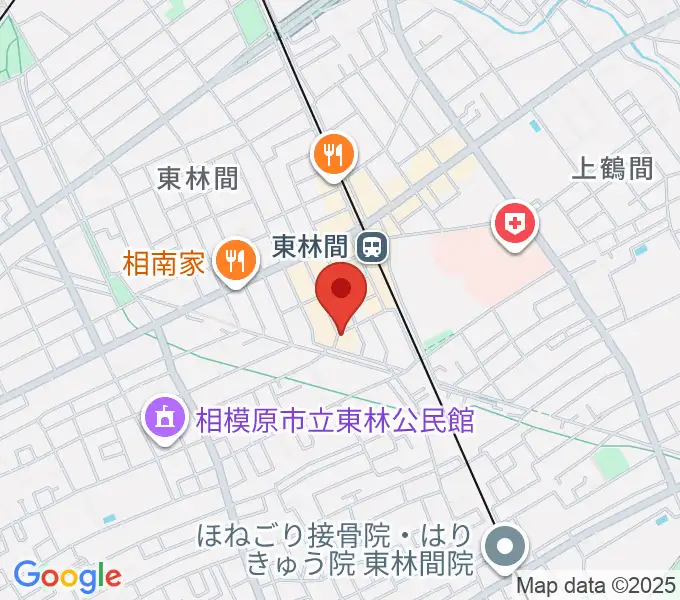 ギター・ベースの修理工房 3Bの地図