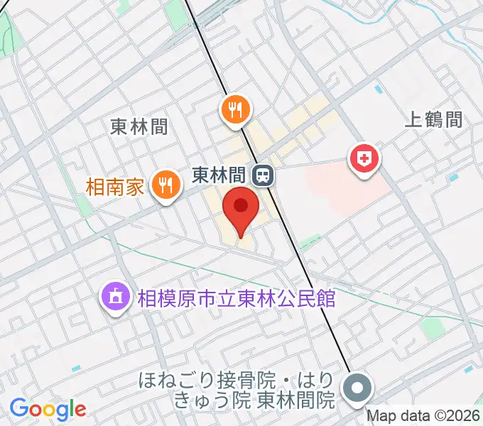 ギター・ベースの修理工房 3Bの地図