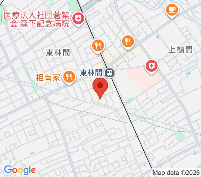 ギター・ベースの修理工房 3Bの地図