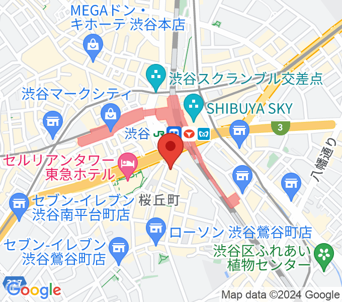 [移転] イケベ楽器店グランディ＆ジャングル 渋谷桜丘町の場所