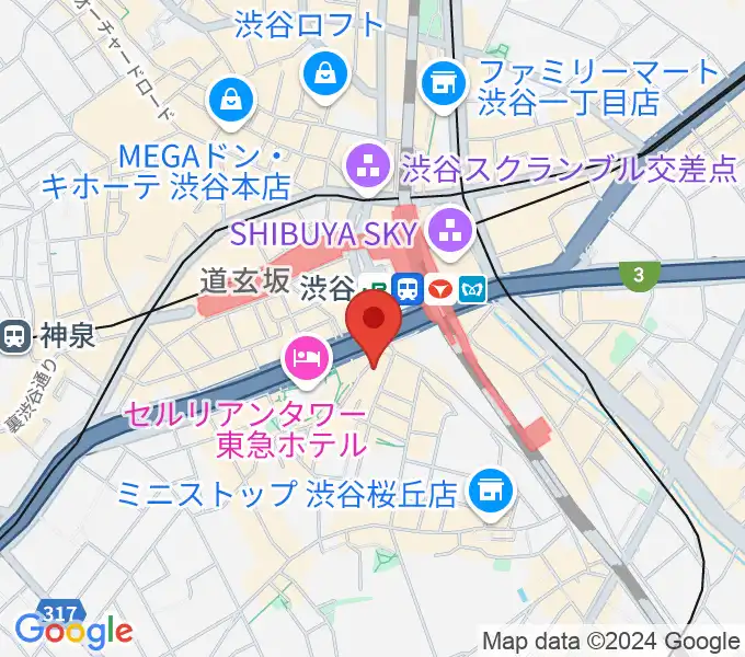 イケベアコーディオン教室の地図