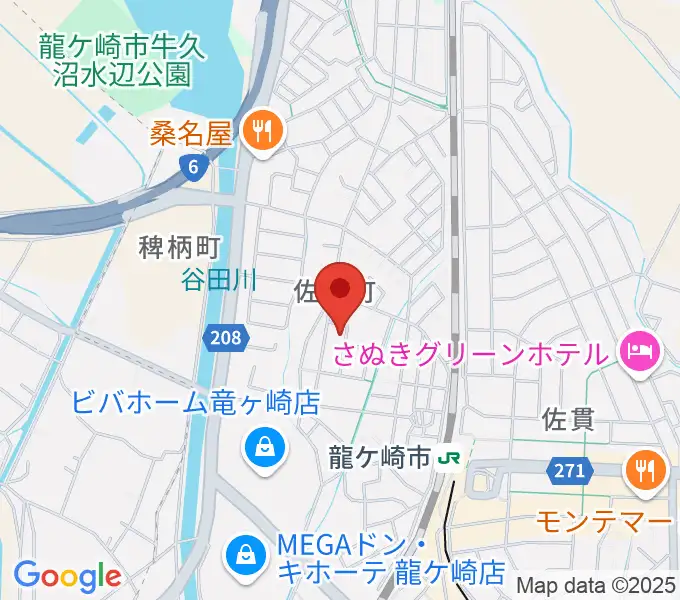 やまなかヴァイオリン教室の地図
