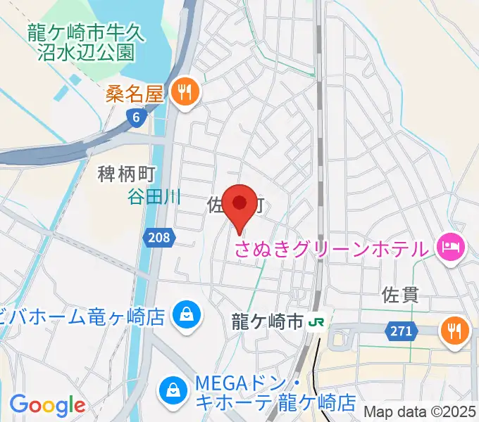 やまなかヴァイオリン教室の地図