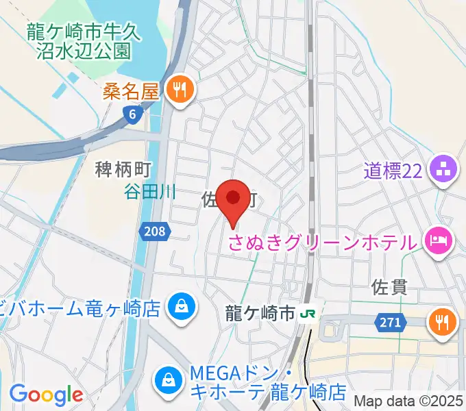 やまなかヴァイオリン教室の地図
