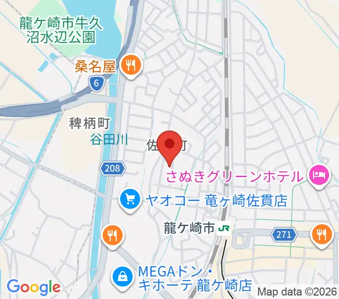 やまなかヴァイオリン教室の地図