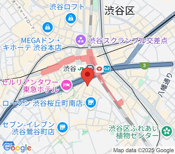 渋谷ギターズステーションの地図