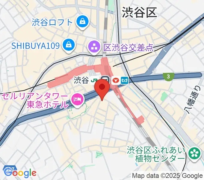 渋谷ギターズステーションの地図