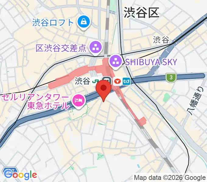 渋谷ギターズステーションの地図