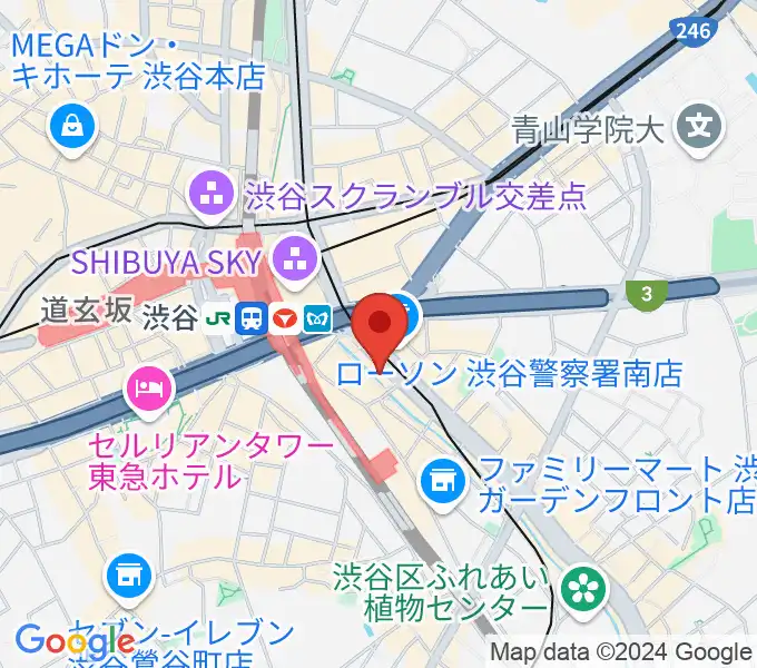 イケベリユースギターズの地図