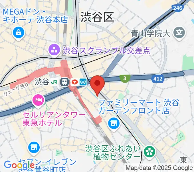 イケベリユースギターズの地図