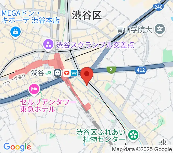 イケベリユースギターズの地図