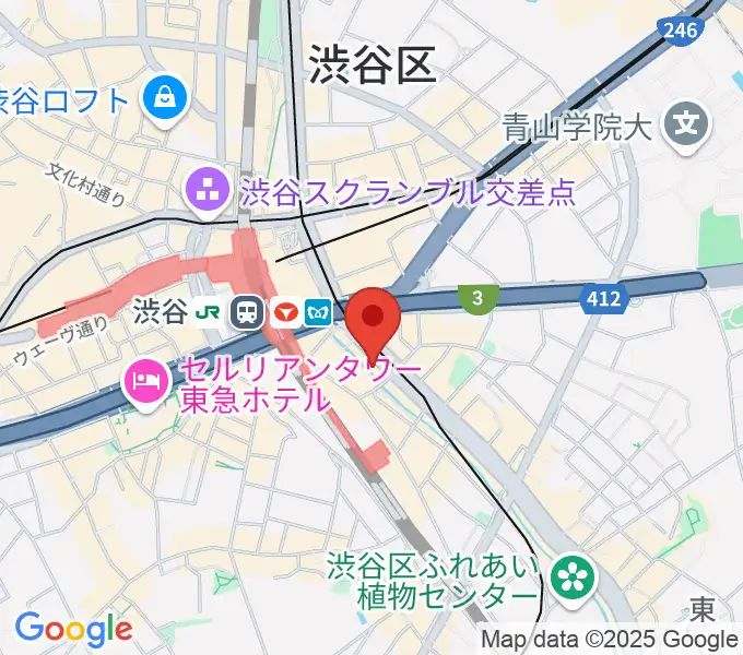 イケベリユースギターズの地図