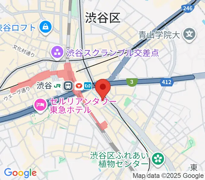 イケベリユースギターズの地図