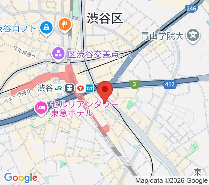 イケベリユースギターズの地図