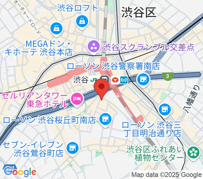 ハートマンヴィンテージギターズの地図